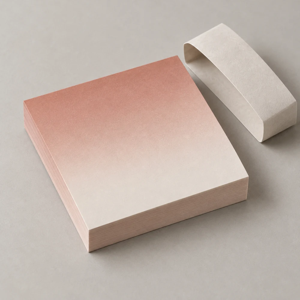 Rose Clay Note Pad, 1 square pad, blank paper