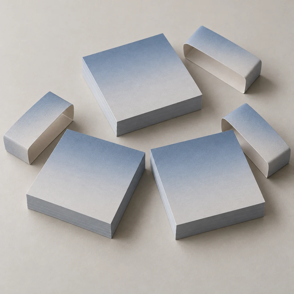 Coastal Desk Trio, 3 square pads, blank paper