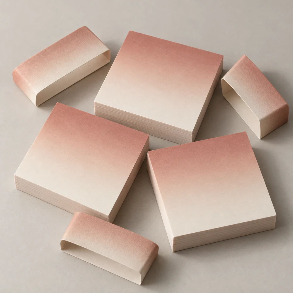 Terra Desk Trio, 3 square pads, blank paper
