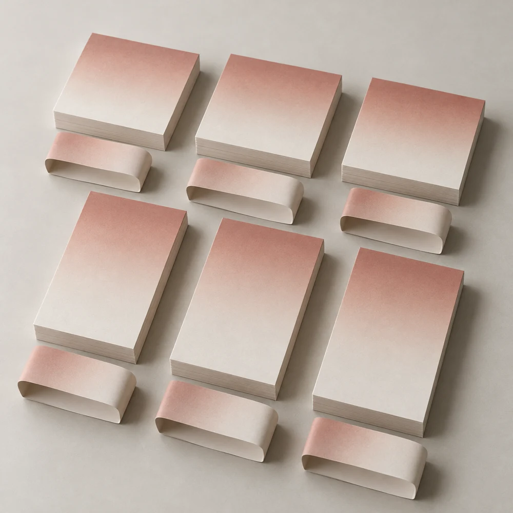 Clay Workflow Set, 3 square pads + 3 rectangular pads, blank paper