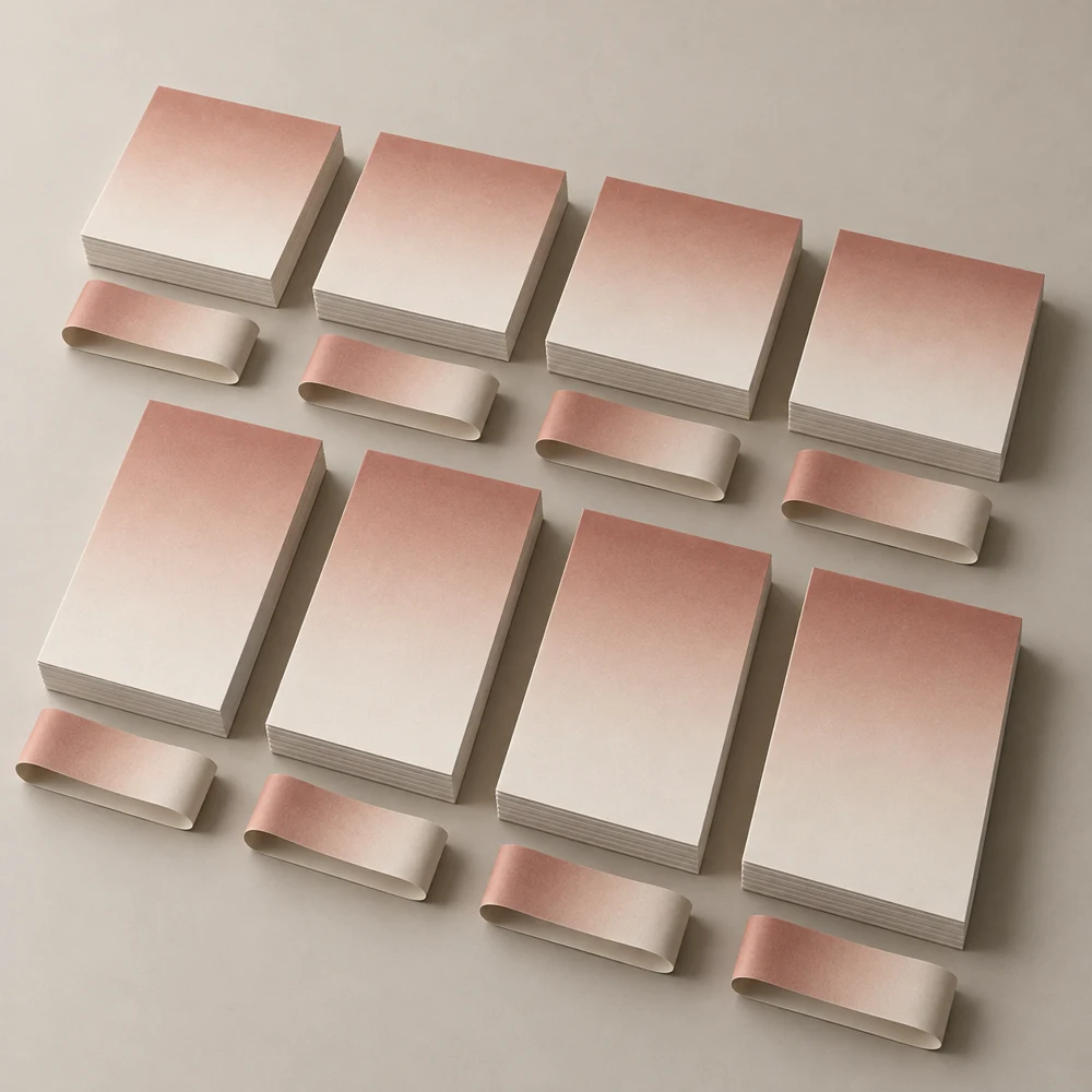 Terra Planning Collection, 4 square pads + 4 rectangular pads, blank paper